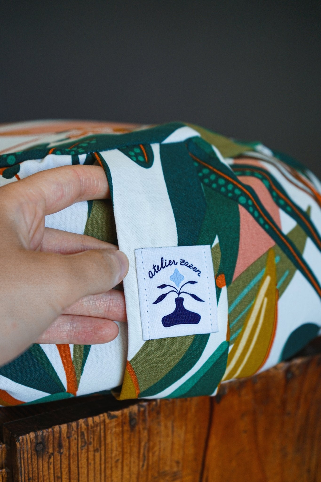 Coussin de méditation • format standard multicolore – Fait main en France