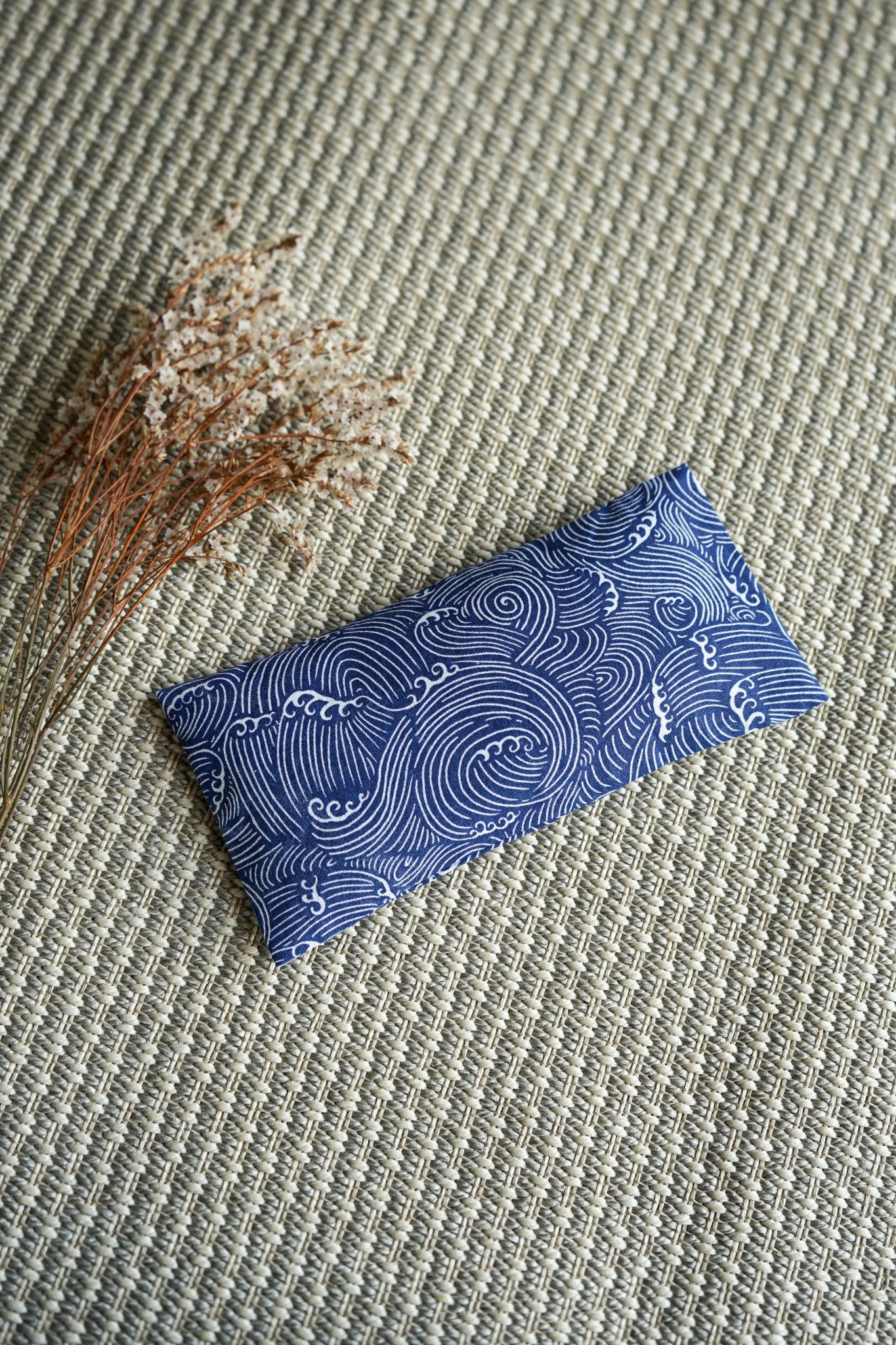 Masque relaxant aux graines de lin • indigo – Fait main en France