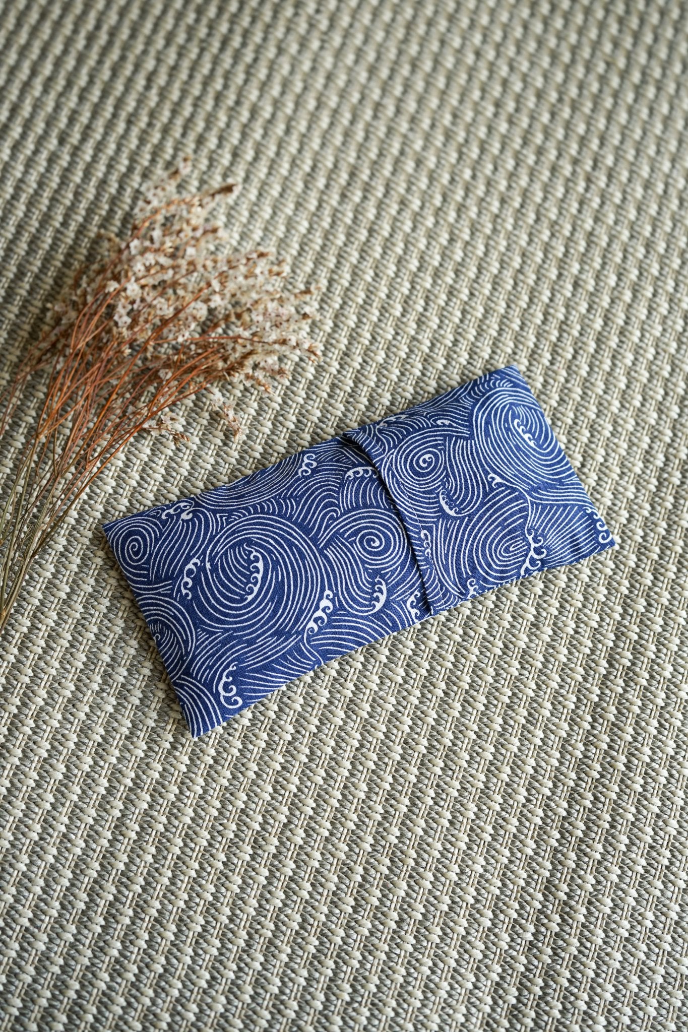 Masque relaxant aux graines de lin • indigo – Fait main en France
