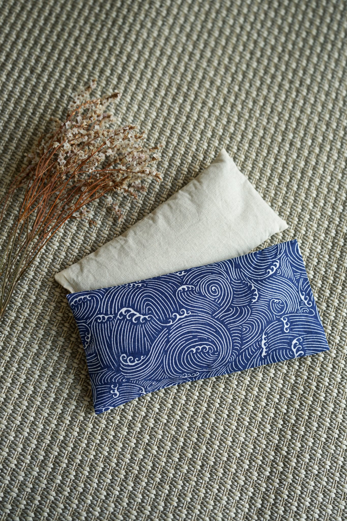 Masque relaxant aux graines de lin • indigo – Fait main en France