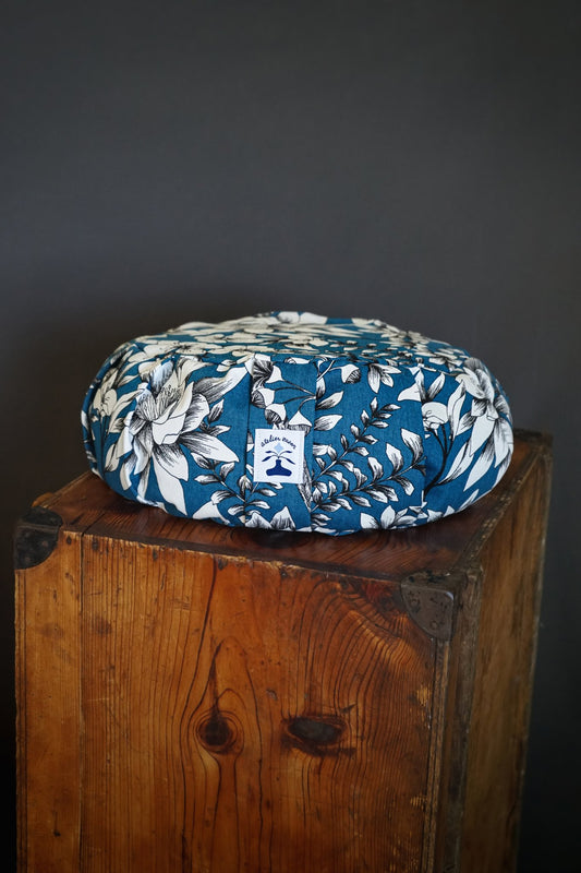 Coussin de méditation • format standard - bleu canard