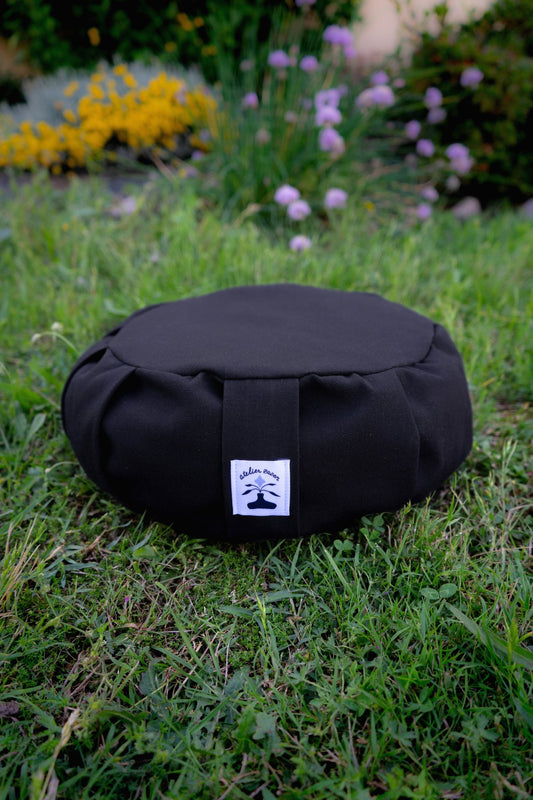 Coussin de méditation en extérieur - noir